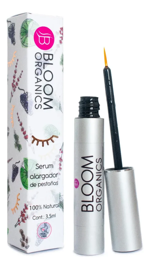 Alargador De Pestañas En Serum Bloom Organics 1 Pza